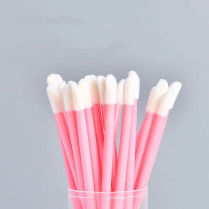 Disposable Lip Brush Sticks - 100 Pcs Soft Makeup Applicator Wands