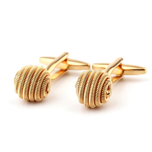 Gold Twist Cufflinks – Stylish All-Matching Shirt Cufflinks for Any Look