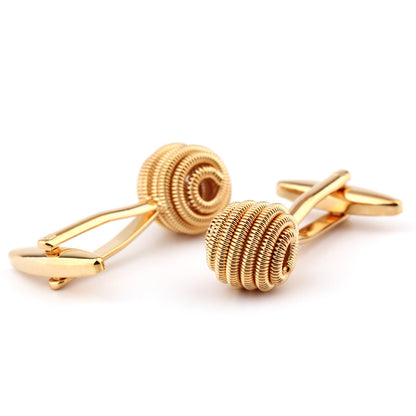 Gold Twist Cufflinks – Stylish All-Matching Shirt Cufflinks for Any Look