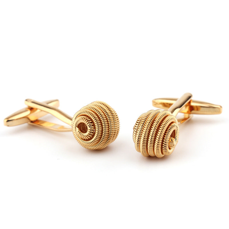 Gold Twist Cufflinks – Stylish All-Matching Shirt Cufflinks for Any Look