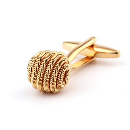 Gold Twist Cufflinks – Stylish All-Matching Shirt Cufflinks for Any Look